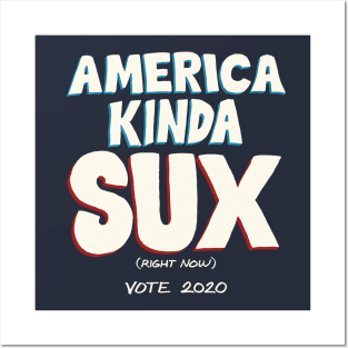 America Kinda Sux (Right Now) Posters and Art